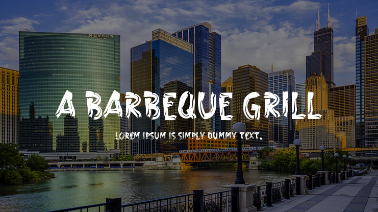 a Barbeque Grill Font