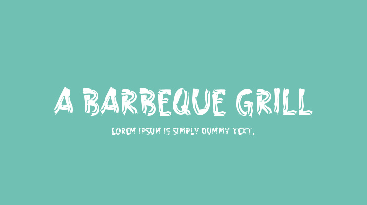 a Barbeque Grill Font