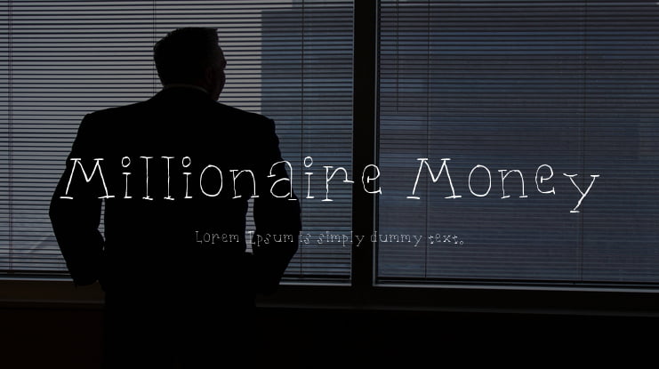 Millionaire Money Font