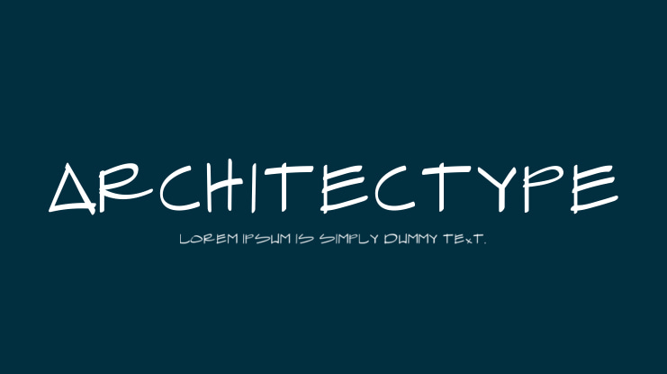 Architectype Font