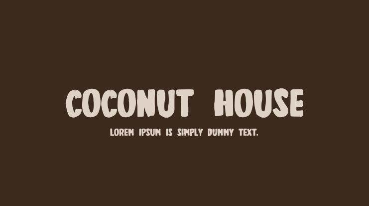 Coconut House Font