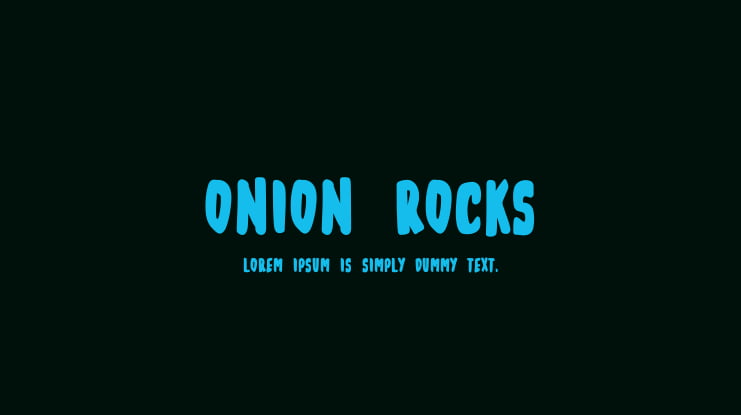 Onion Rocks Font