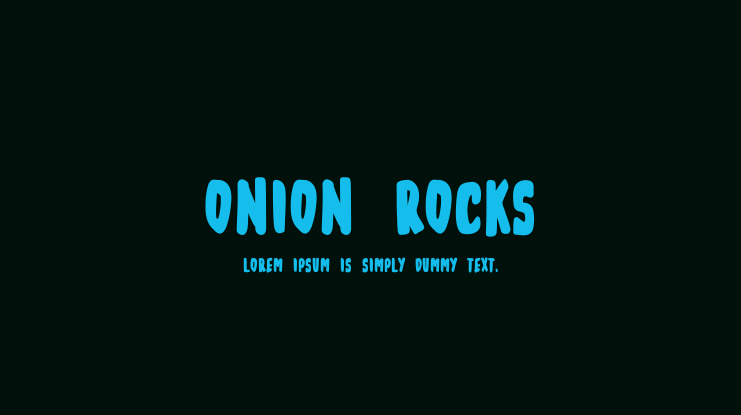 Onion Rocks Font
