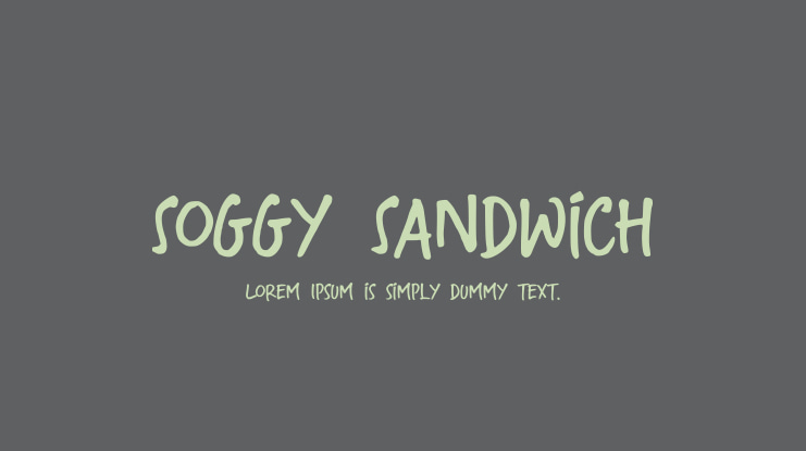 Soggy Sandwich Font