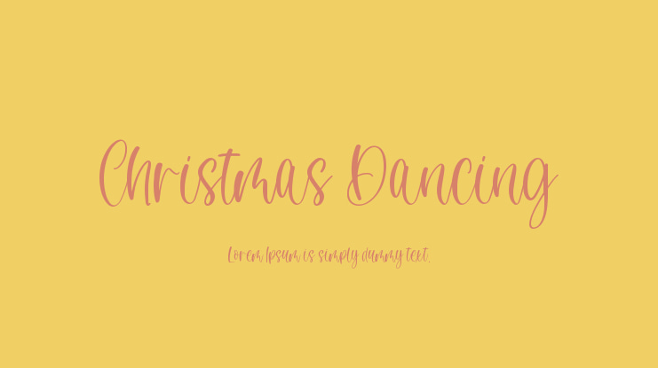 Christmas Dancing Font