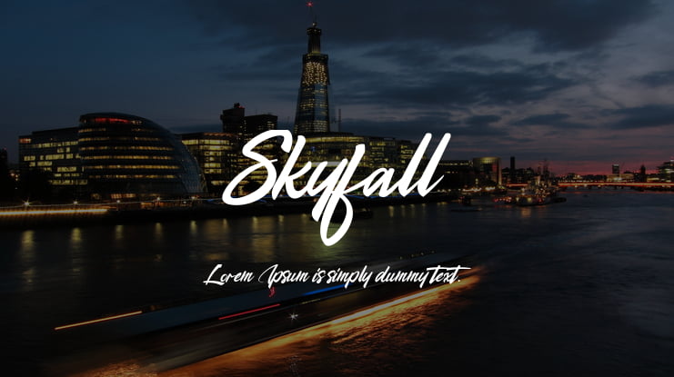 Skyfall Font