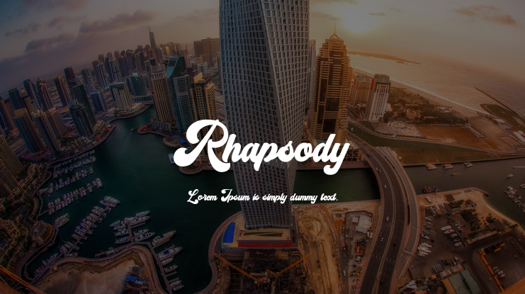 Rhapsody Font