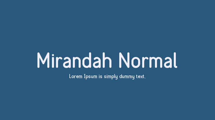 Mirandah Normal Font