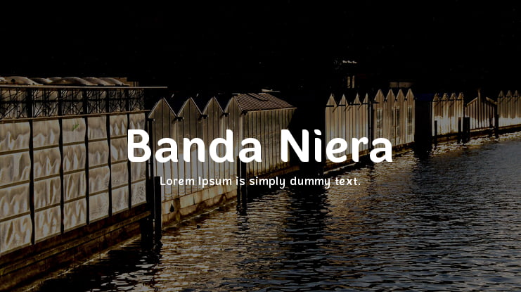 Banda Niera Font