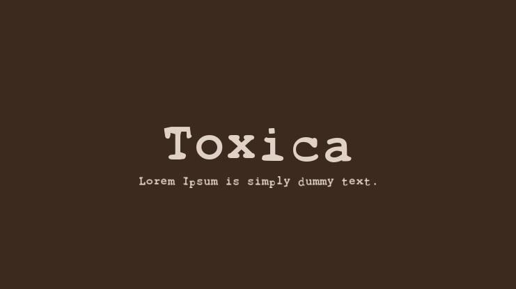 Toxica Font
