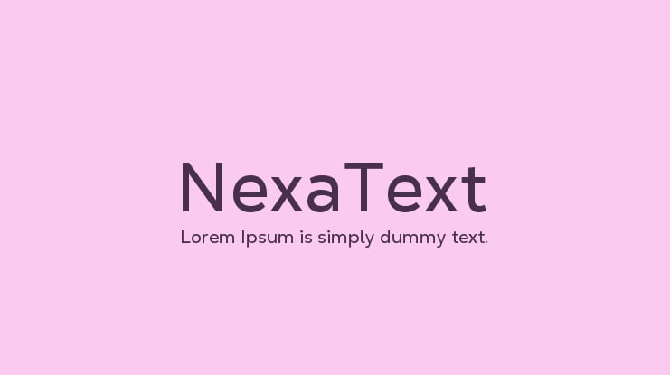 NexaText Font Family