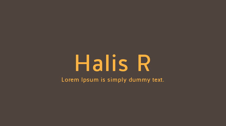 Halis R Font Family