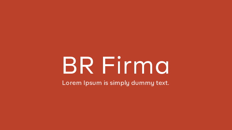 BR Firma Font Family