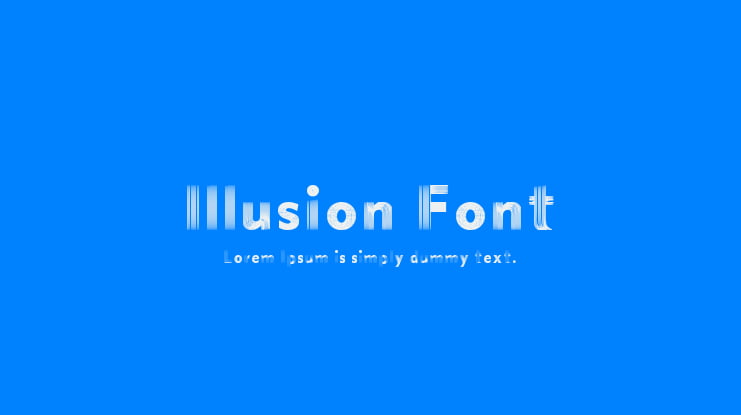 Illusion Font