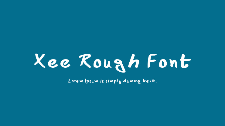 Xee Rough Font