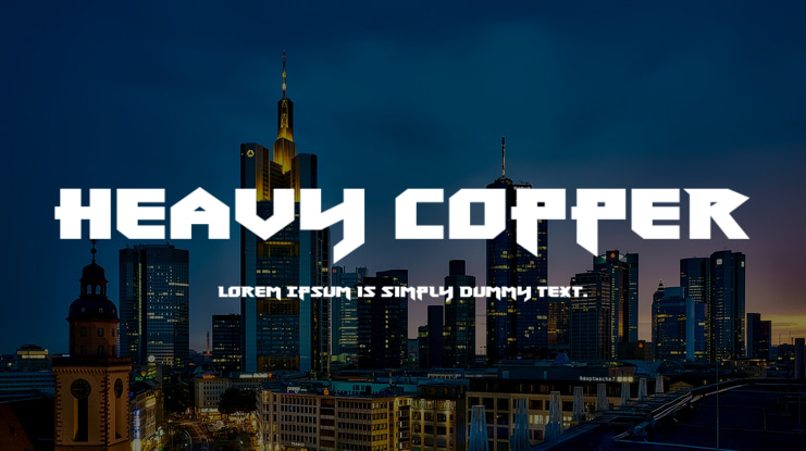 Heavy Copper Font Family