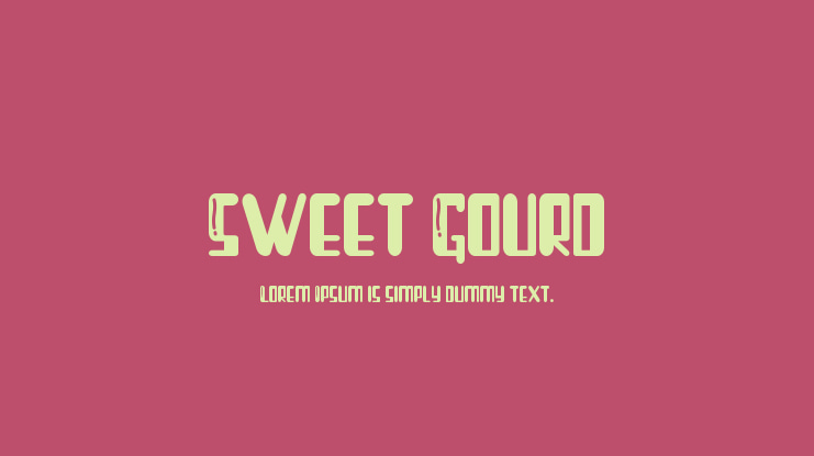 Sweet Gourd Font