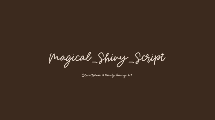 Magical_Shiny_Script Font