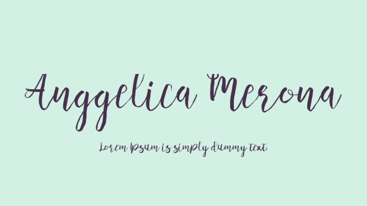 Anggelica Merona Font