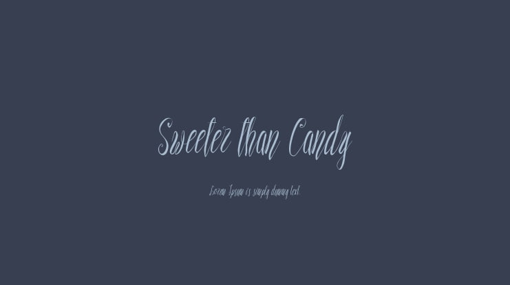Sweeter than Candy Font