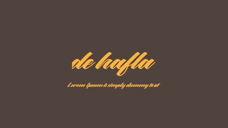 de hafla Font