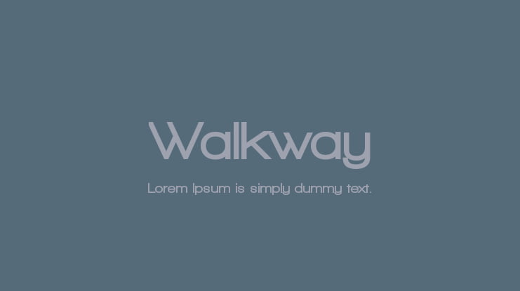 Walkway Font Family