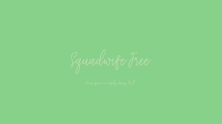 Squadwife Free Font