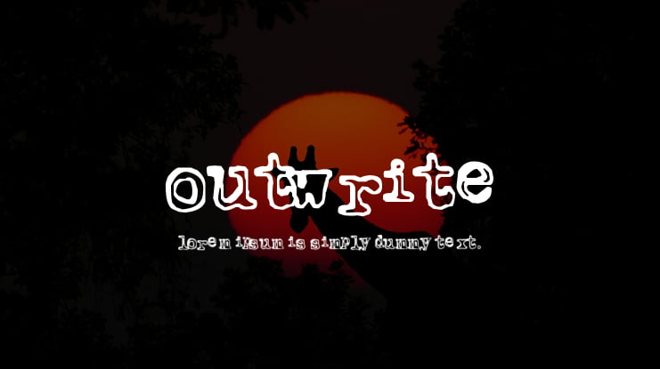 Outwrite Font
