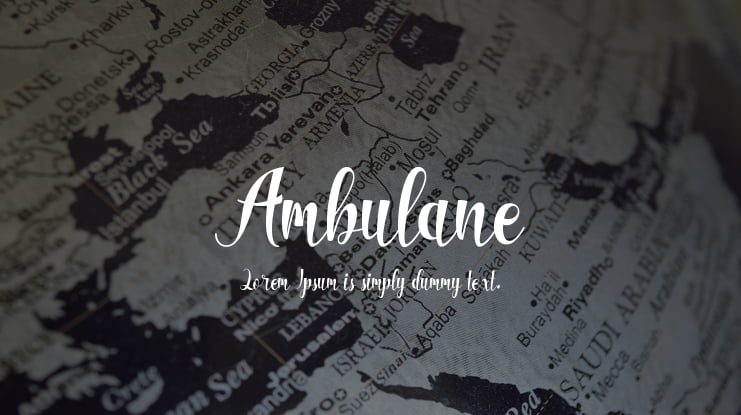 Ambulane Font