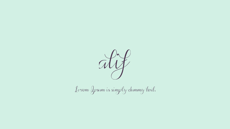 alif Font