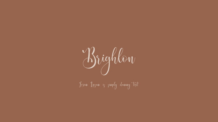 Brighlon Font