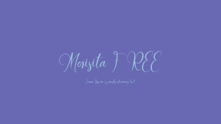 Morisita FREE Font