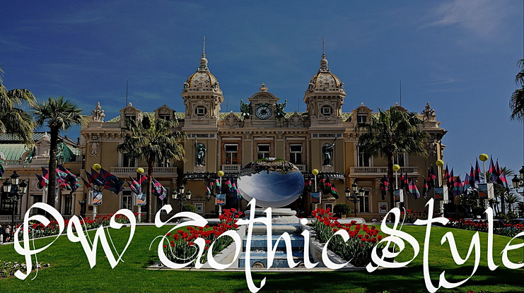 PW Gothic Style Font