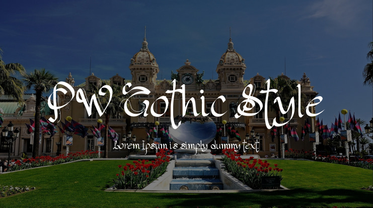 PW Gothic Style Font