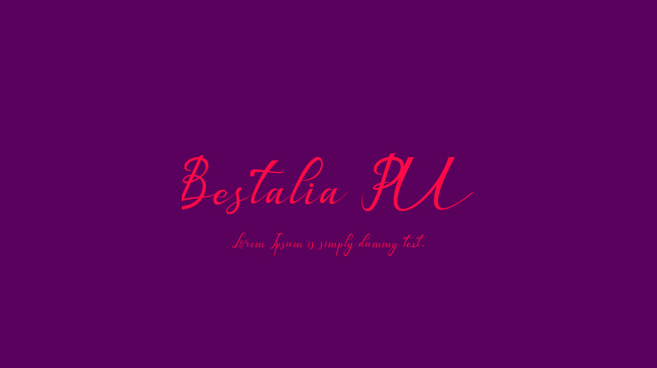 Bestalia PU Font