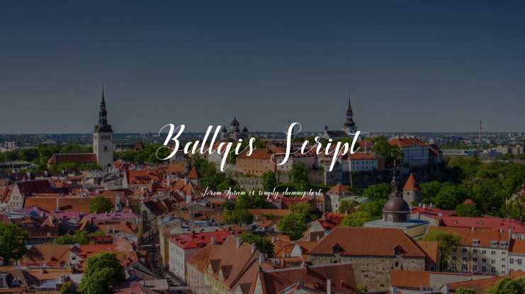 Ballqis Script Font