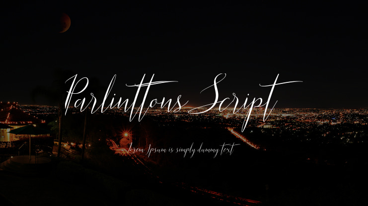 Parlinttons Script Font