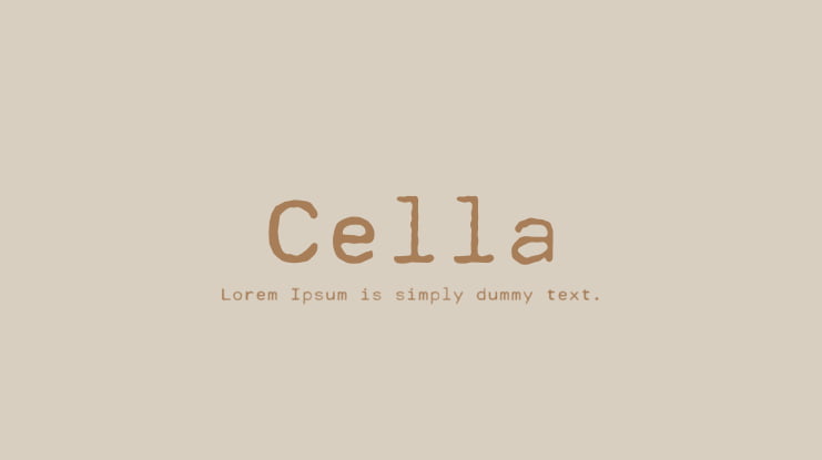 Cella Font