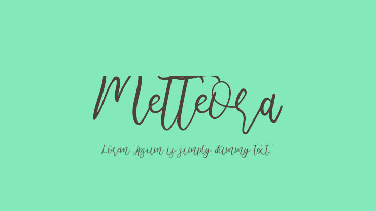 Metteora Font