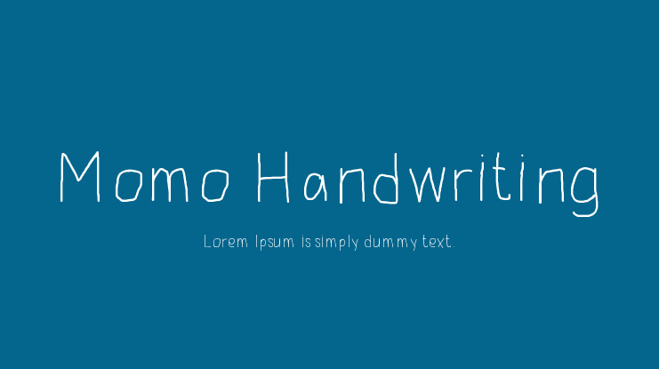 Momo Handwriting Font