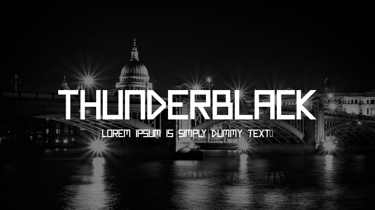 Thunderblack Font