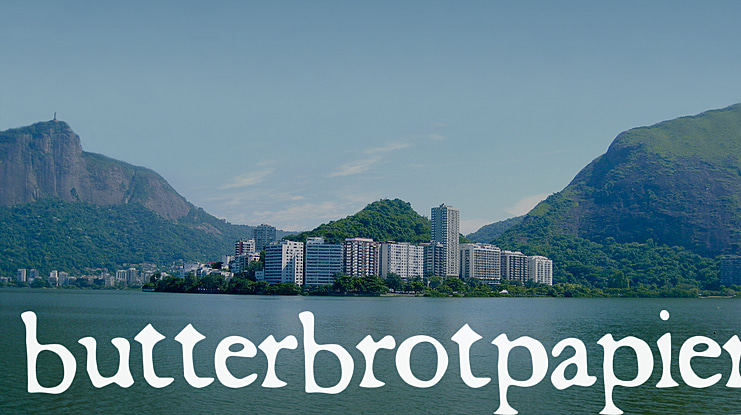 Butterbrotpapier Font