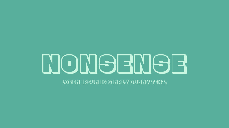 Nonsense Font Family