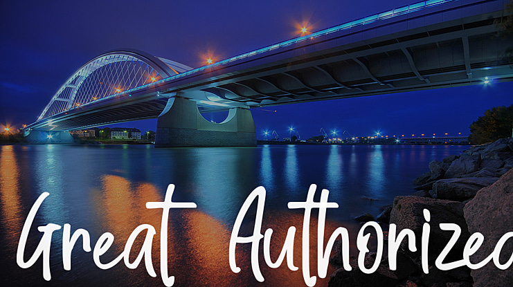 Great Authorized Font