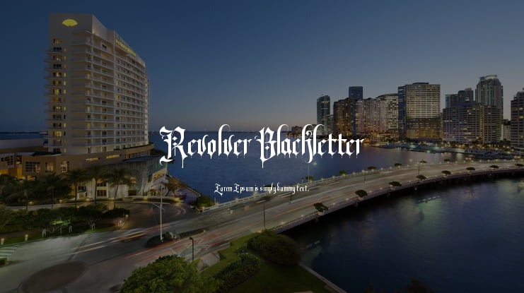 Revolver Blackletter Font