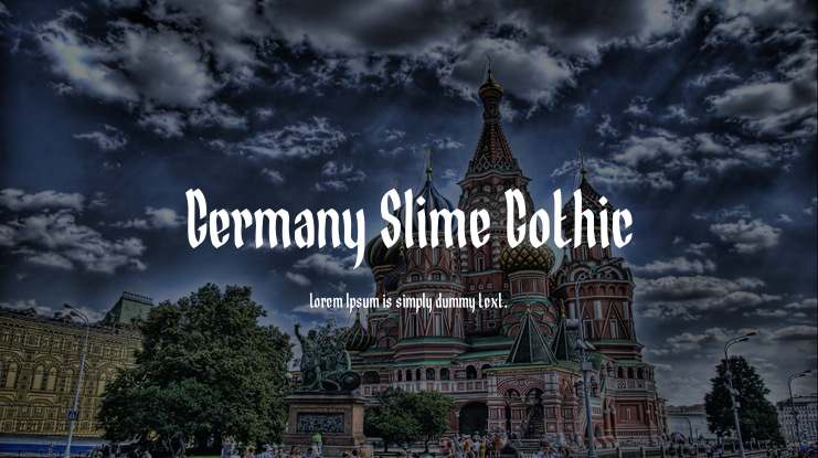 Germany Slime Gothic Font