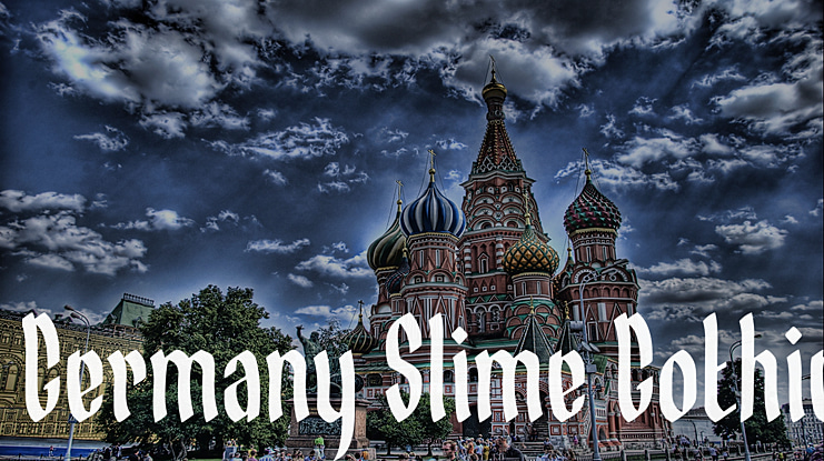 Germany Slime Gothic Font