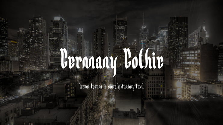 Germany Gothic Font