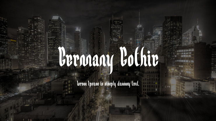 Germany Gothic Font