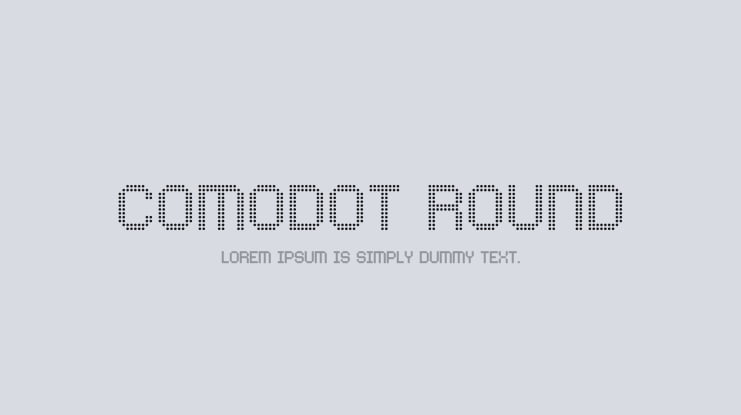 Comodot Round Font Family